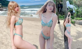 Thiều Bảo Trâm gây 'bão' với ảnh bikini cực nóng bỏng