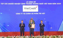 VietCredit thăng hạng vượt bậc đứng thứ 3 trong bảng FAST500
