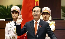 Hình ảnh Chủ tịch nước Võ Văn Thưởng tuyên thệ nhậm chức