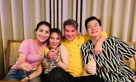 Trở về Việt Nam, Hồng Ngọc hội ngộ Mỹ Tâm cùng dàn sao 'Làn sóng xanh'