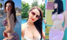 Lưu Đê Ly thả dáng 'bốc lửa', Tâm Tít hở bạo với kiểu váy bikini