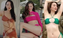 Ninh Dương Lan Ngọc, Minh Hằng khoe body với bikini gợi cảm