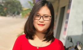 Cô giáo Hà Ánh Phượng, giáo viên Trường THPT Hương Cần, Thanh Sơn, Phú Thọ.