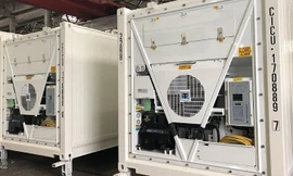 Container đông lạnh qua cải tiến của Thermo King vận chuyển cho khách hàng ở châu Âu trong năm nay. Ảnh: Thermo King.