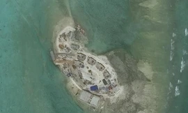 Hình ảnh đá Hải Sâm thuộc quần đảo Hoàng Sa của Việt Nam. (Ảnh: CSIS)