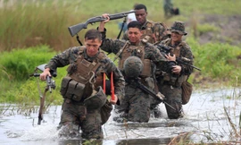 Binh lính Mỹ tham gia một chiến dịch diễn tập ở Philippines năm 2016. (Ảnh: Reuters)