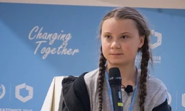 Chiến binh khí hậu Greta Thunberg. (Ảnh: Adaptationfund.org)
