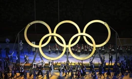 Hình ảnh lễ khai mạc Olympic Tokyo tối 23/7. (Ảnh: AP)