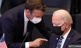 Quan hệ Mỹ - Pháp khủng hoảng vì sự ra đời của liên minh AUKUS. (Ảnh: Getty Images)