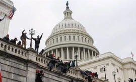 Trụ sở Quốc hội Mỹ bị tấn công phá phách hồi tháng 1 năm nay. (Ảnh: AP)