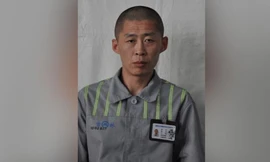 Chân dung tù nhân Zhu Xianjian bị cảnh sát Trung Quốc truy nã. (Ảnh: Global Times)