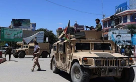 Lực lượng an ninh Afghanistan ở TP Kunduz. (Ảnh: Getty Images)