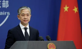 Phát ngôn viên Bộ Ngoại giao Trung Quốc Uông Văn Bân. (Ảnh: Xinhua)