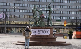 Tượng đài Thợ rèn ở Helsinki, Phần Lan. (Ảnh: Xinhua)