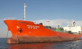 Con tàu Hankuk Chemi của Hàn Quốc. (Ảnh: Reuters)