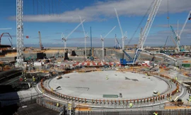 Công trường xây dựng nhà máy điện hạt nhân Hinkley Point C. (Ảnh: Reuters)