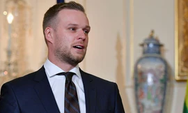 Ngoại trưởng Lithuania Gabrielius Landsbergis. (Ảnh: Reuters)
