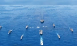 Mỹ tăng ngân sách quốc phòng trong 3 năm liên tiếp vì lo ngại các đối thủ như Nga và Trung Quốc. (Ảnh: US Navy)