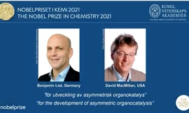 Chân dung hai nhà khoa học giành giải Nobel Hoá học 2021. (Ảnh: Uỷ ban giải thưởng)