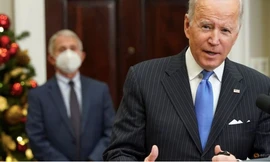 Tổng thống Mỹ Joe Biden phát biểu tại Nhà Trắng ngày 29/11. (Ảnh: Reuters)