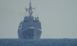 Một tàu Trung Quốc hiện diện ở đá Ba Đầu thuộc quần đảo Trường Sa của Việt Nam hồi tháng 4