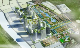 Phối cảnh ban đầu của Dự án Dầu khí Đức Giang do Công ty PVFC Land lập. 