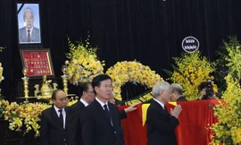 Lãnh đạo Đảng, Nhà nước chào nguyên Tổng bí thư Đỗ Mười lần cuối.