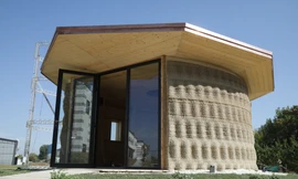 Ngỡ ngàng ngôi nhà xây bằng công nghệ in 3D làm từ... bùn