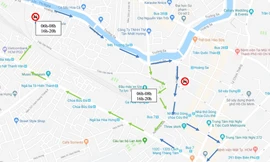 Cấm ô tô trên 1 tuyến đường khu vực ga Sài Gòn dịp Tết