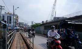 Cận cảnh cầu gần 400 tỷ tái khởi động thi công sau 5 năm ‘đắp chiếu’