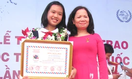 HS trường Tây Sơn - Đà Nẵng lại giành giải nhất viết thư quốc tế