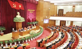 Toàn cảnh Hội nghị Trung ương lần thứ 7. Ảnh: TTXVN.