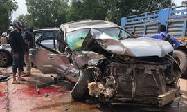 Chiếc SUV của ông Ranariddh. Ảnh: Bangkok Post.