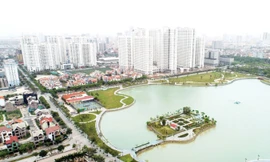 Khu đô thị Thành phố Giao lưu có sức hút đặc biệt với thị trường nhờ không gian “sống xanh” lý tưởng. Ảnh: Như Ý.