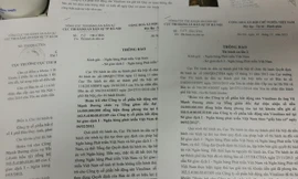 Những văn bản của Cục Thi hành án dân sự TP Hà Nội yêu cầu trả 14 tỷ đồng cho Cty CP BĐS Vinalines.