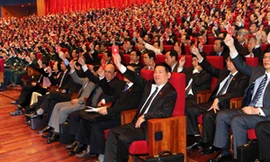 Không khí dân chủ, quyết tâm trong Đại hội Đảng. Ảnh: DT.