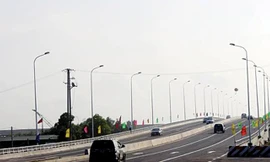 Một góc thuộc dự án cơ sở hạ tầng đô thị Bắc Thăng Long - Vân Trì.