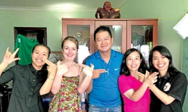 Nhóm dự án Tổng đài phiên dịch ngôn ngữ ký hiệu trực tuyến.