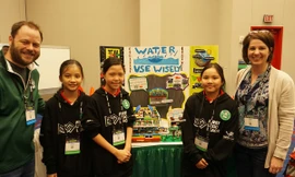 Đoàn học sinh Việt Nam xuất sắc giành giải thưởng khoa học ứng dụng quốc tế tại Mỹ 