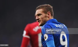 Jamie Vardy tịt ngòi ở 18/21 trận mùa này ở giải Ngoại hạng. Ảnh: Getty Images