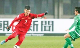 Dù chỉ là “người thay thế” nhưng Phạm Xuân Mạnh đã có màn trình diễn ấn tượng tại U23 châu Á vừa qua. Ảnh: AFC.