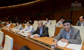 Các đại biểu Quốc hội thông qua Luật tạm giữ, tạm giam. 