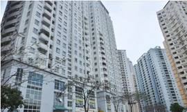 Ba tòa chung cư CT4, CT5A-B, CT6 thuộc khu đô thị Văn Khê, quận Hà Đông. Ảnh: Nguyễn Hoàn.