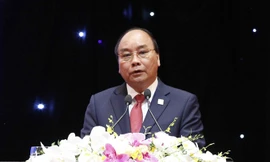 Thủ tướng Nguyễn Xuân Phúc phát biểu​. Ảnh: TTXVN.