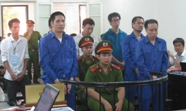 Các bị cáo tại phiên tòa,