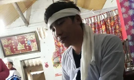 Anh Lê Văn Thiện thoát chết trong tai nạn trên biển. Ảnh: Hoàng Lam.