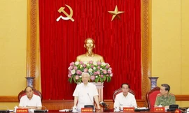 Tổng Bí thư Nguyễn Phú Trọng phát biểu chỉ đạo Hội nghị. Ảnh: Trí Dũng/TTXVN.