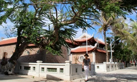 Chùa trên đảo Nam Yết, huyện đảo Trường Sa, tỉnh Khánh Hòa. Ảnh: N.Đ.Q