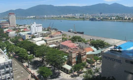 Một đoạn sông Hàn nhìn từ trên cao