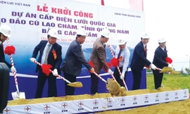 EVN khởi công dự án cấp điện lưới quốc gia cho đảo Cù Lao Chàm, tỉnh Quảng Nam.